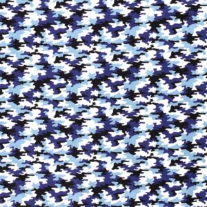 Cotone Camouflage Blu